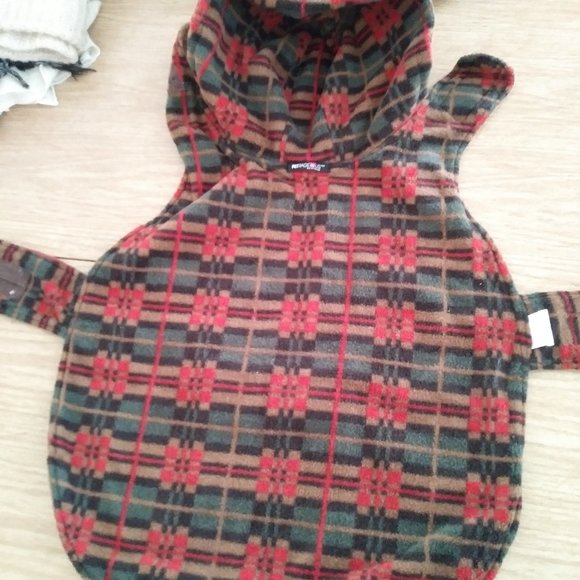Petrage Corduroy Dog Coat with Hood - Picture 2 of 2